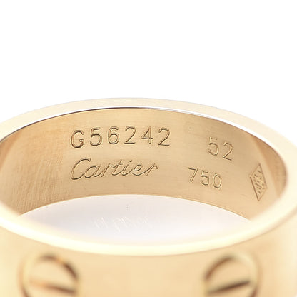 Cartier 18K Yellow Gold 5.5mm LOVE Ring 52 6 4 of 5