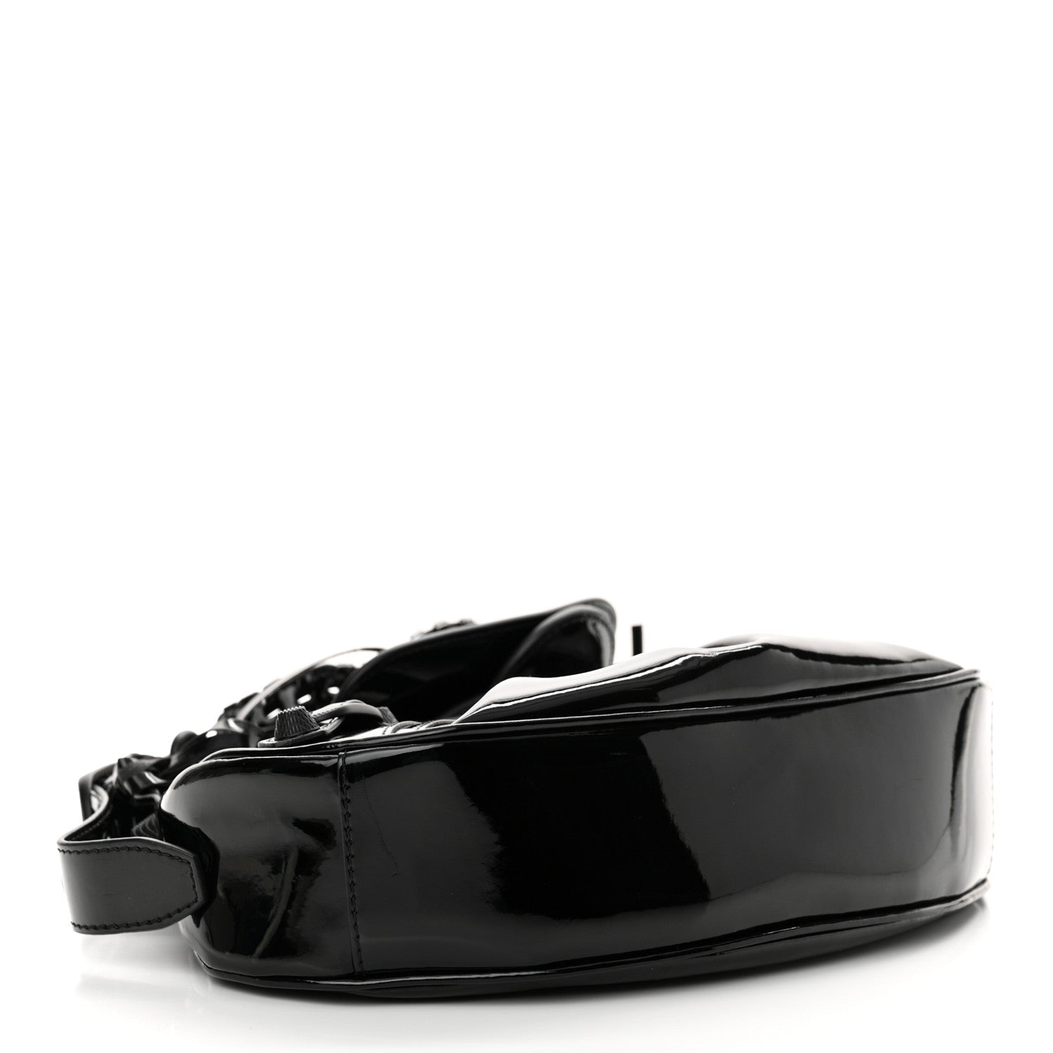 Balenciaga Patent Arena Small Le Cagole Shoulder Bag Black 5 of 12