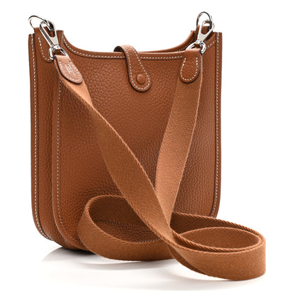 Hermes Taurillon Clemence Evelyne TPM Gold 3 of 11