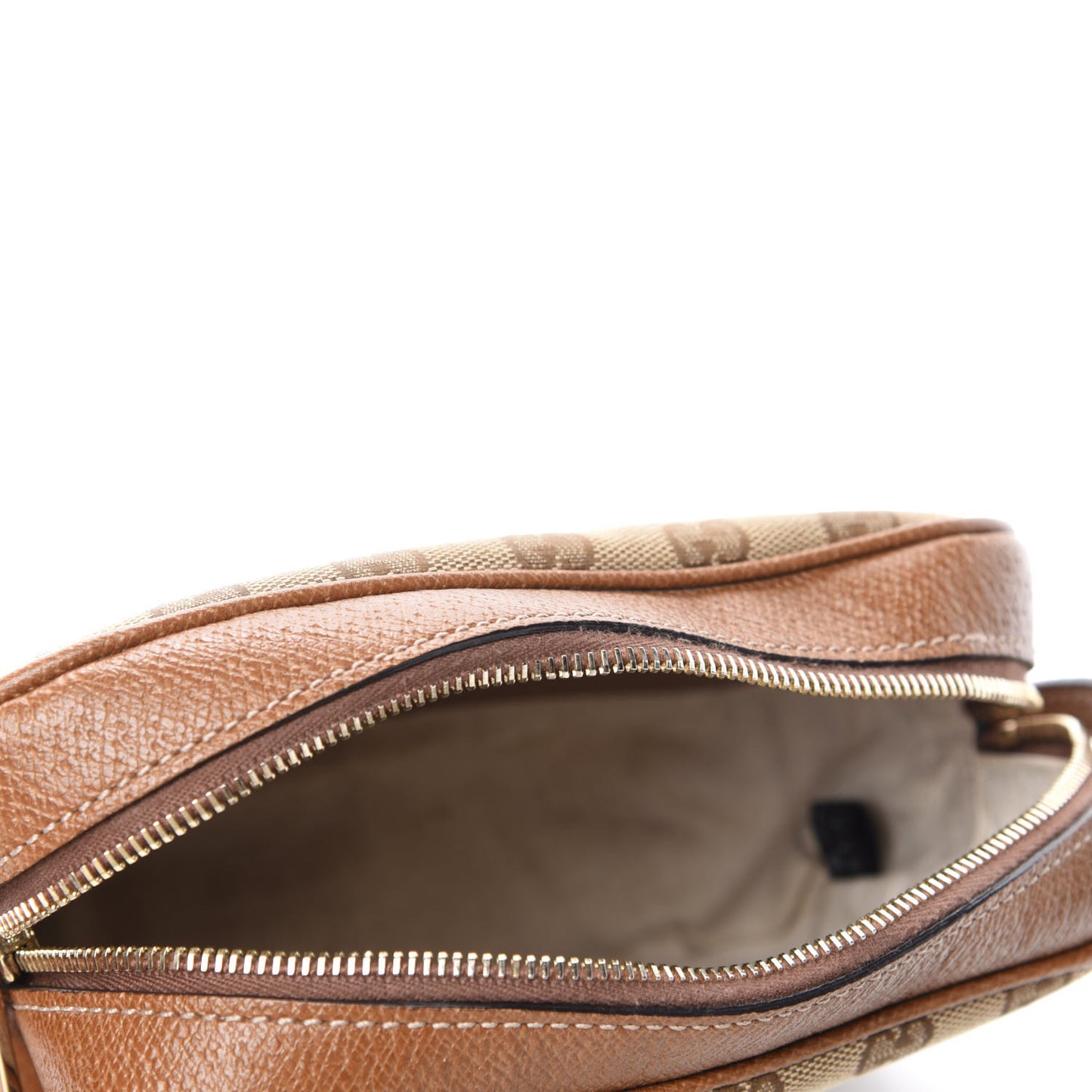 Monogram Mini Bree Messenger Bag Beige Tabacco