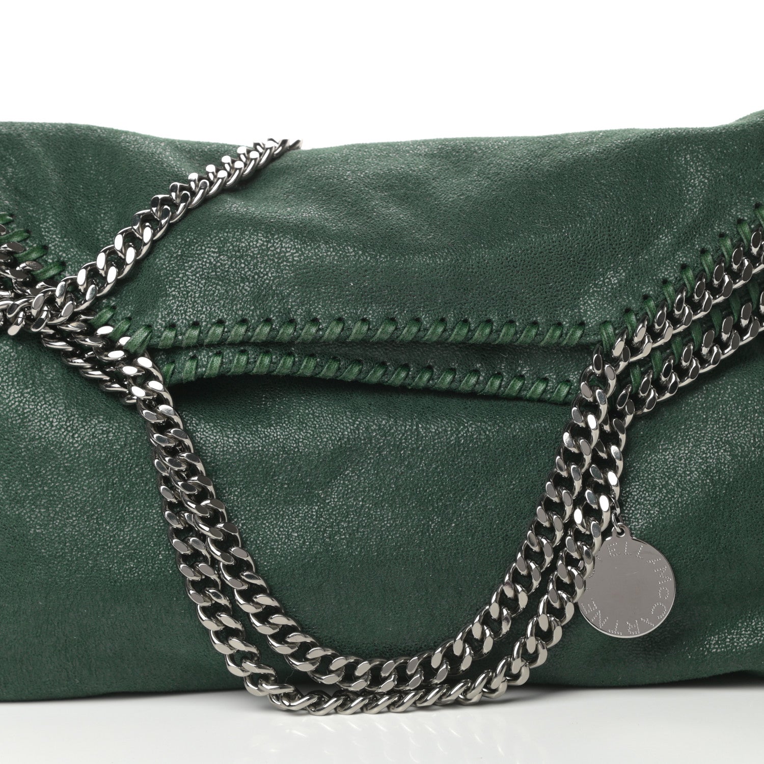 Stella McCartney Shaggy Deer Falabella Fold Over Tote Green 9 of 11