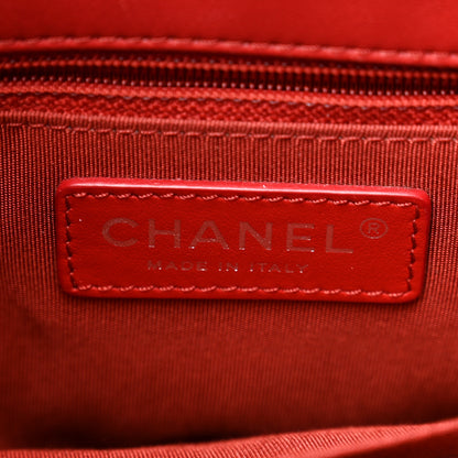 Chanel Lambskin Quilted Small Urban Delight Tote Red 6 of 11