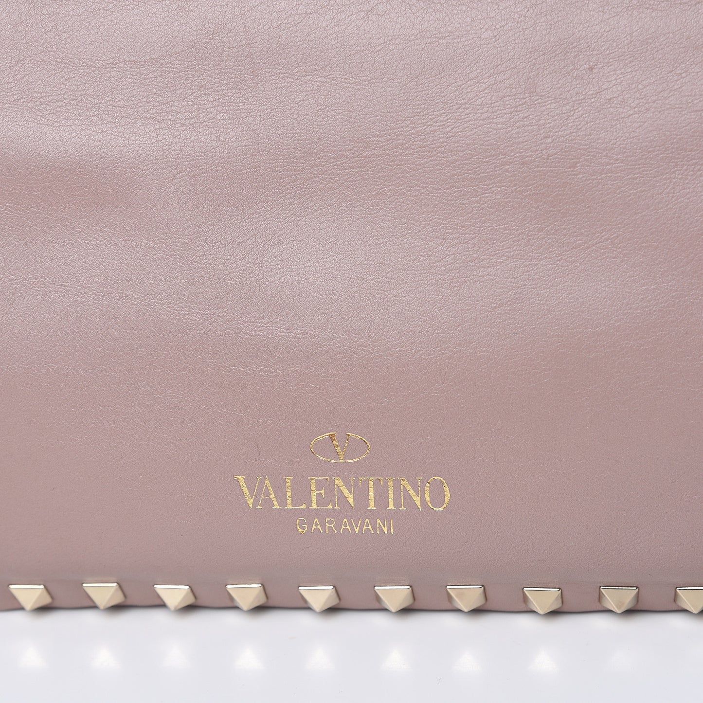 Vitello Small Rockstud Tote Poudre