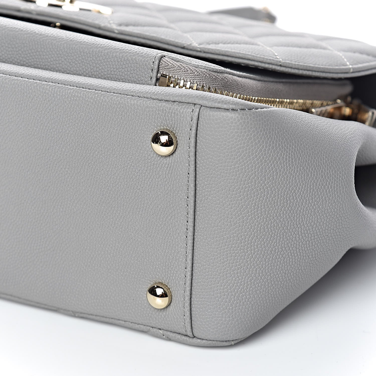 Chanel Caviar Quilted Large Business Affinity Flap Grey 9 of 11
