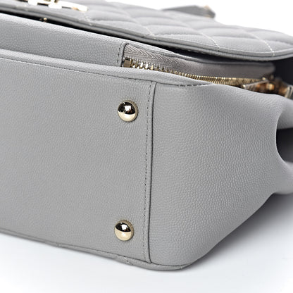 Chanel Caviar Quilted Large Business Affinity Flap Grey 9 of 11