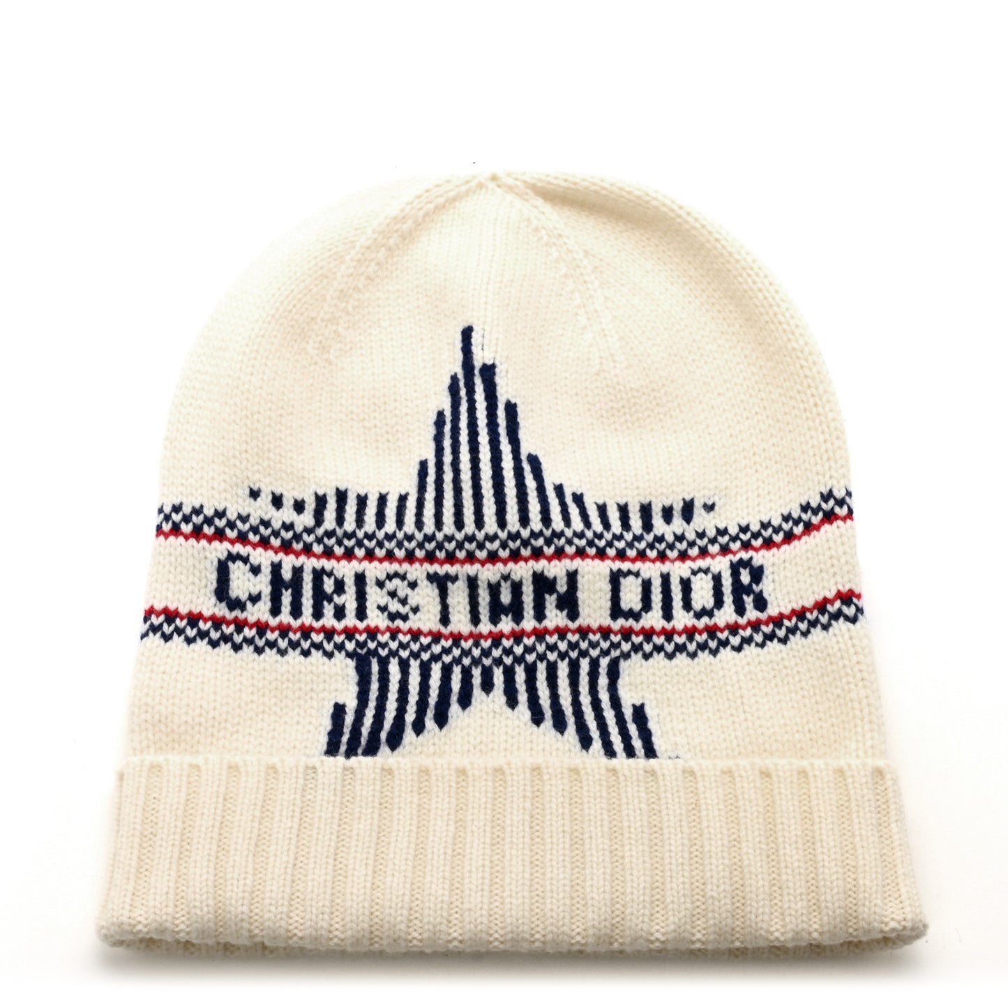 Cashmere Wool D-White Beanie White
