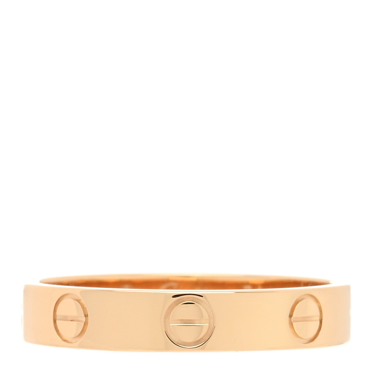 Cartier 18K Yellow Gold 3.5mm LOVE Wedding Band Ring 54 6.75 3 of 4