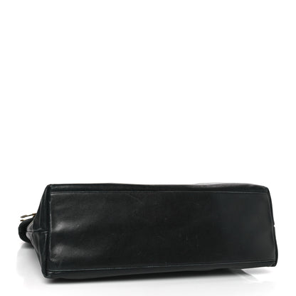Chanel Lambskin Quilted Shopping Tote Black 4 of 9