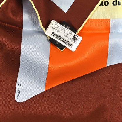 Hermes Silk Is This A Love Story? Scarf 70 Gris Perle Cacao 3 of 3