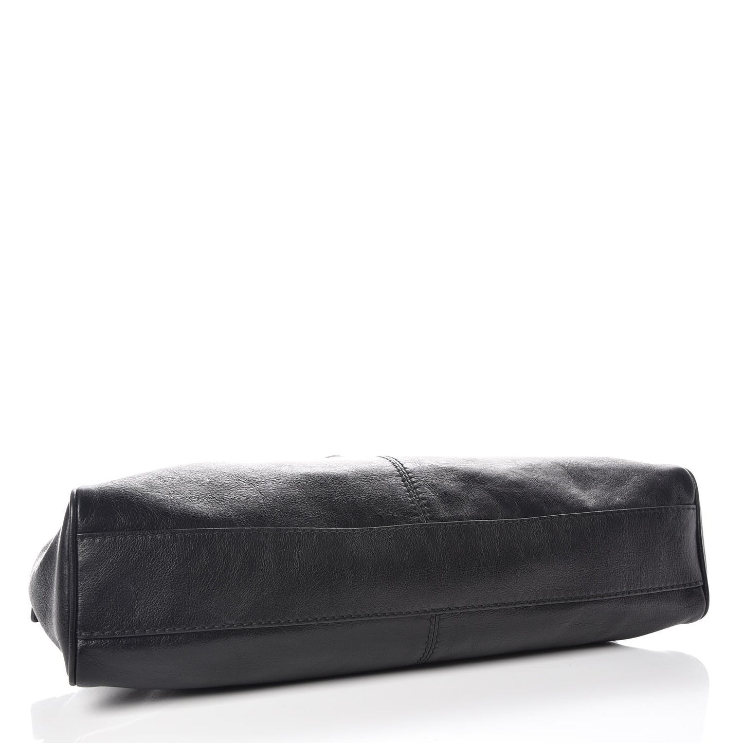 Calfskin Medium Re(Belle) Top Handle Bag Black