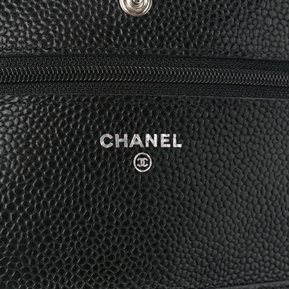 Chanel Caviar Quilted Wallet on Chain WOC Black 6 of 11