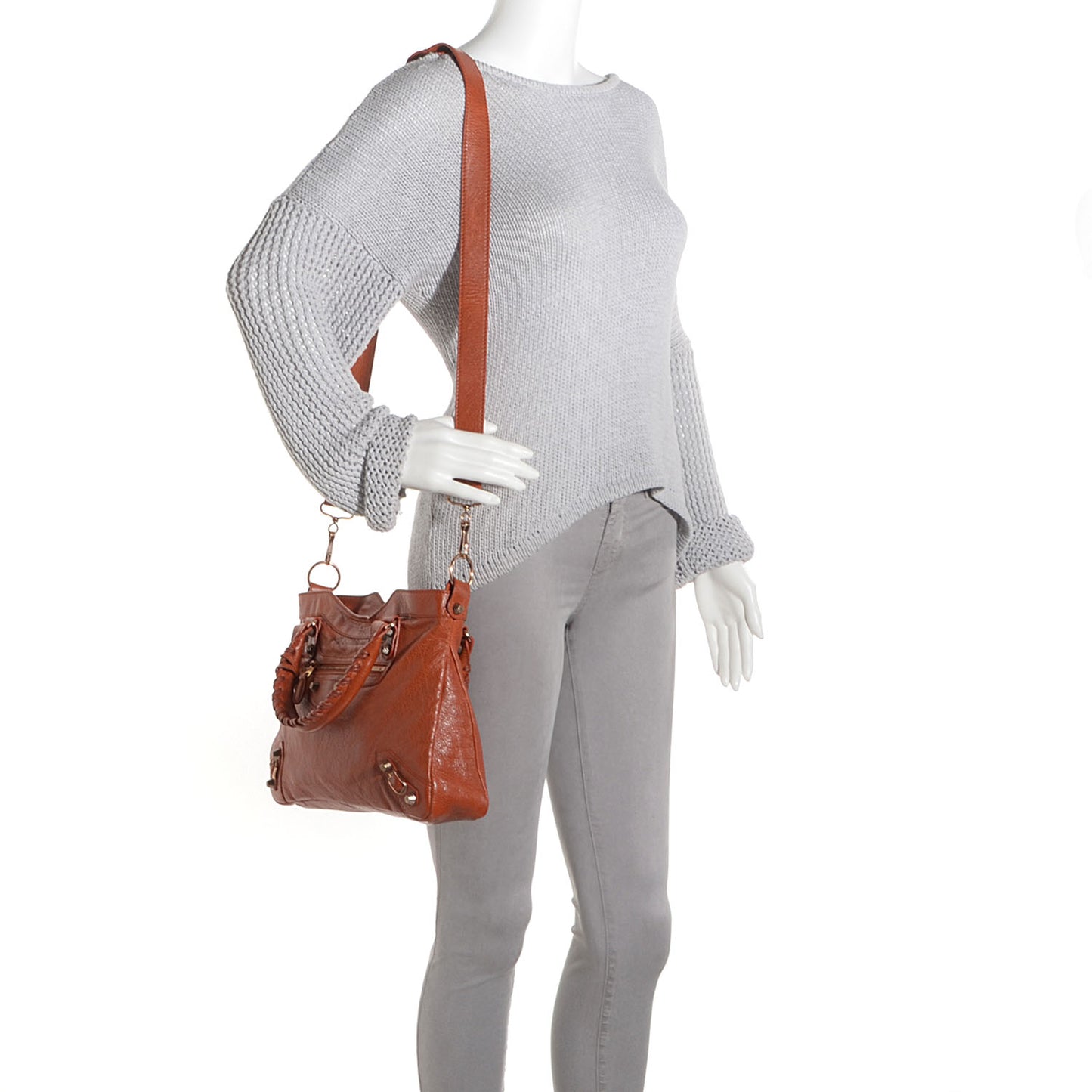 Agneau Giant 12 Rose Gold Hardware Town Orange Brûlée