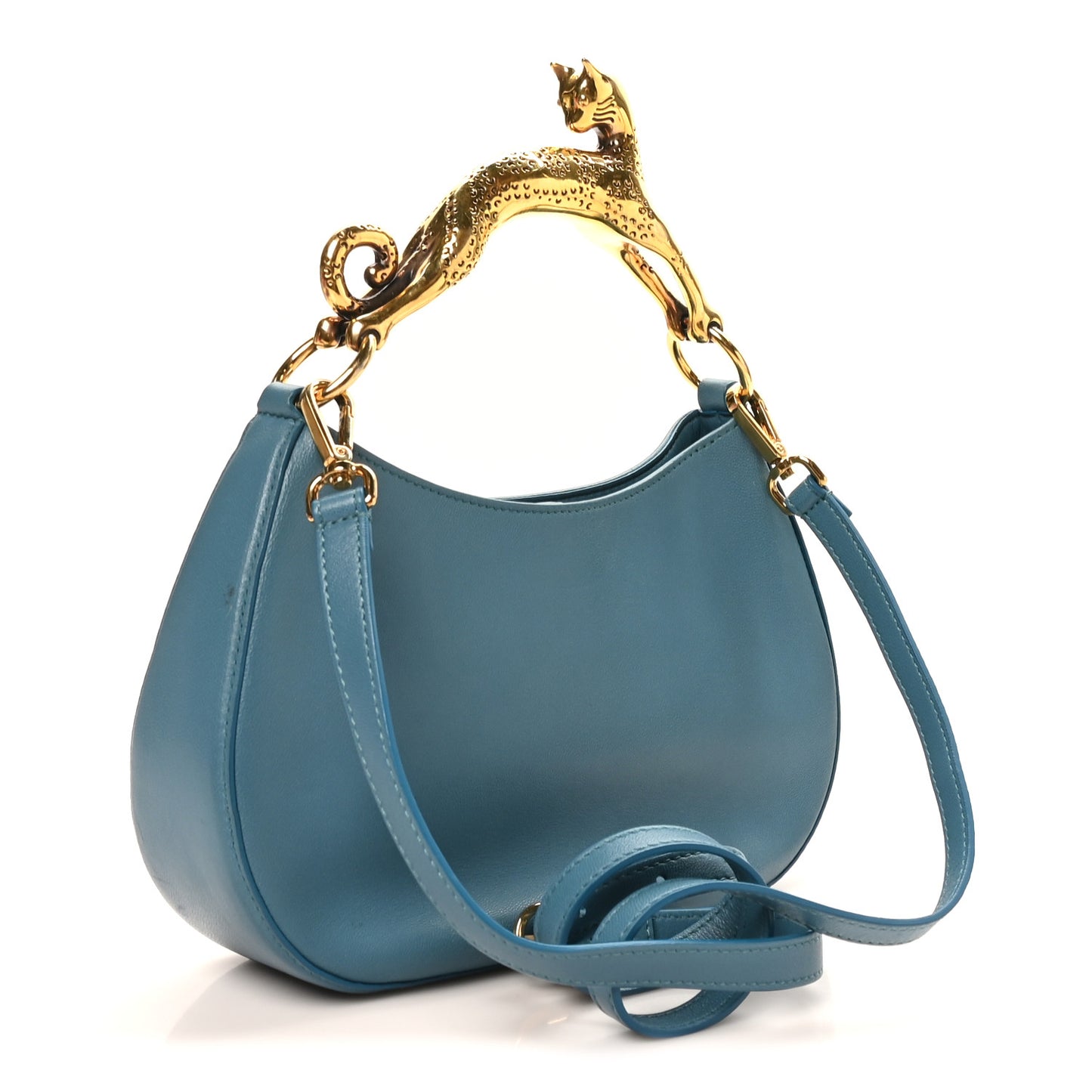 Lambskin Cat Hobo Jeans