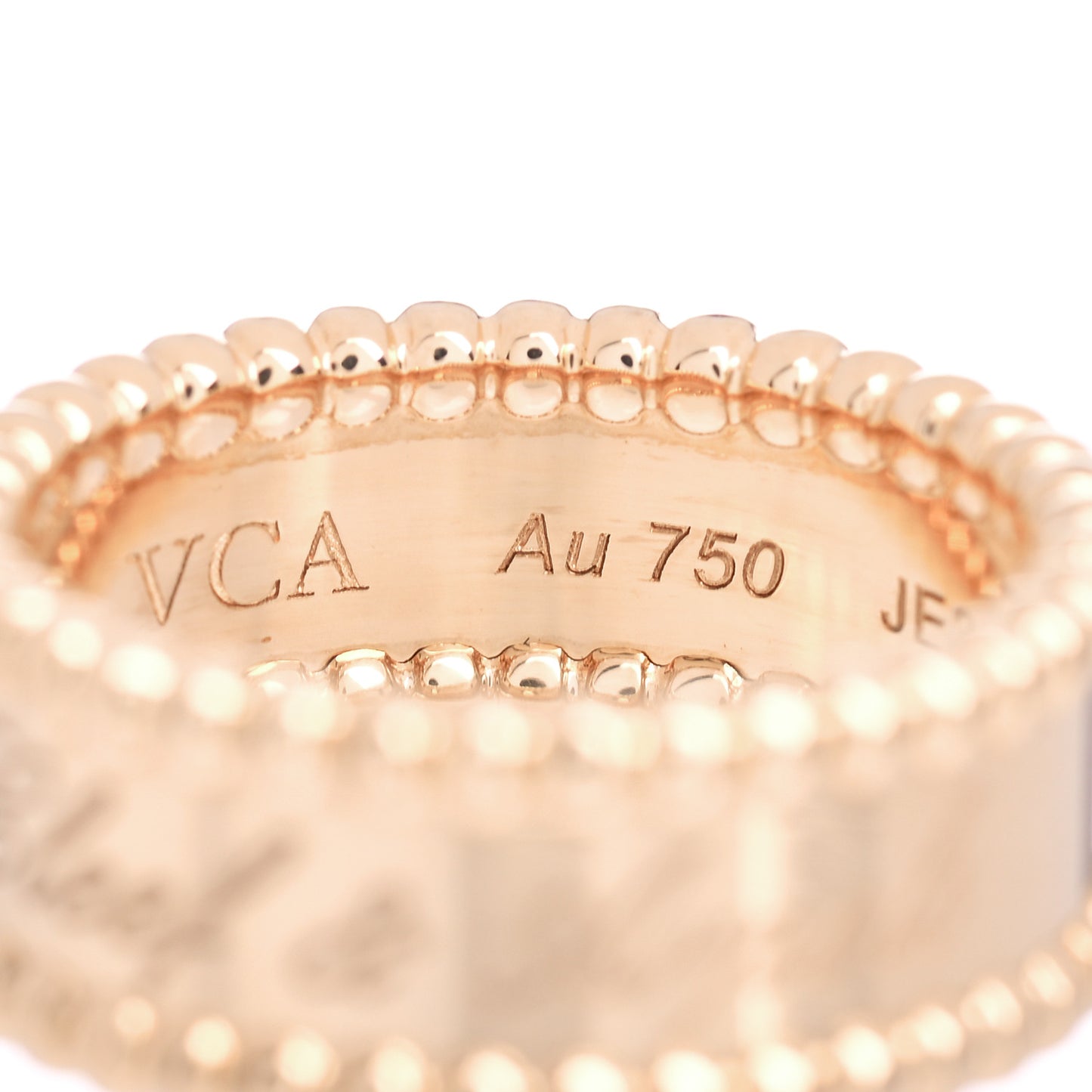 18K Yellow Gold Perlee Signature Ring 51 5.75
