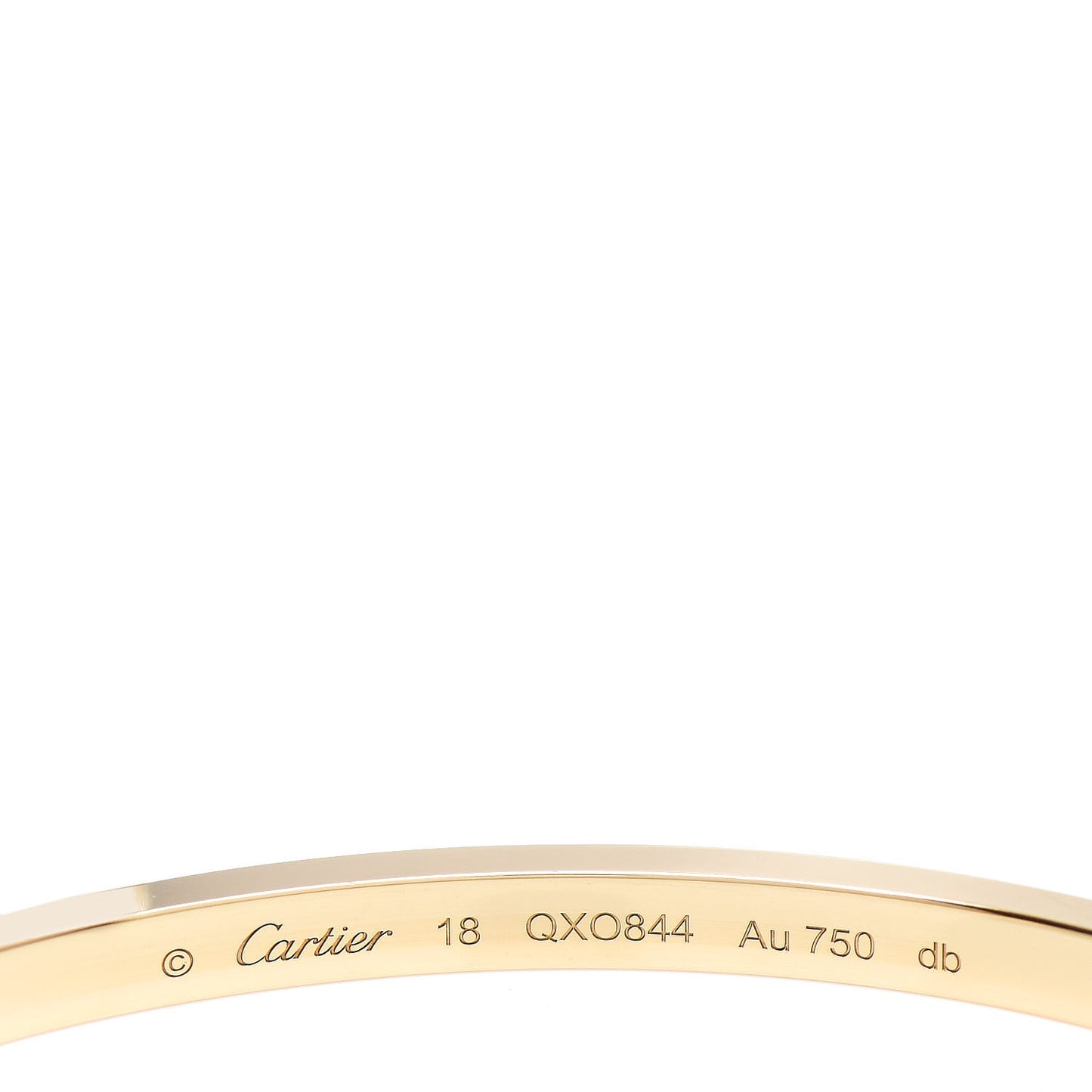 18K Yellow Gold Small LOVE Bracelet 18