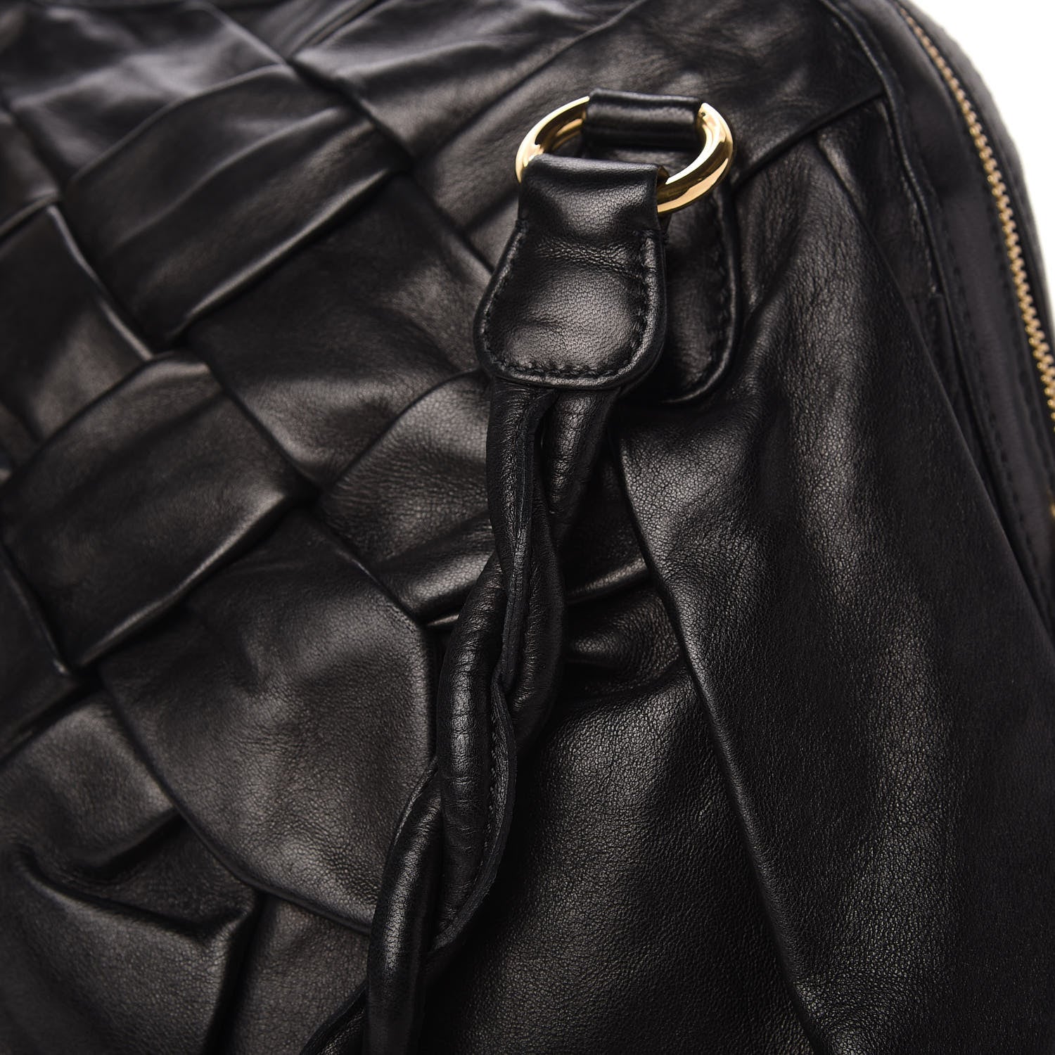 Valentino Garavani Lambskin Woven Couture Bag Black 4 of 14