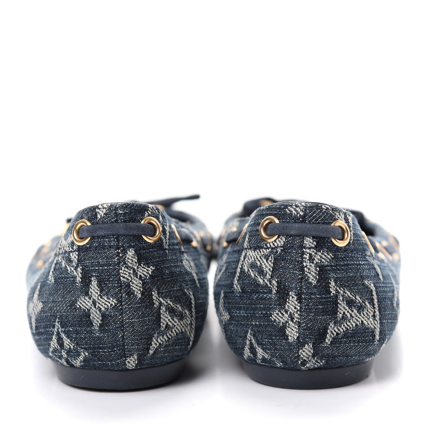 Monogram Denim Oasis Ballerina Flats 37.5 Blue
