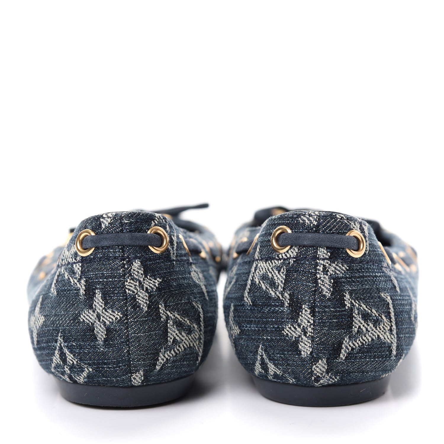 Louis Vuitton Monogram Denim Oasis Ballerina Flats 37.5 Blue 7 of 10