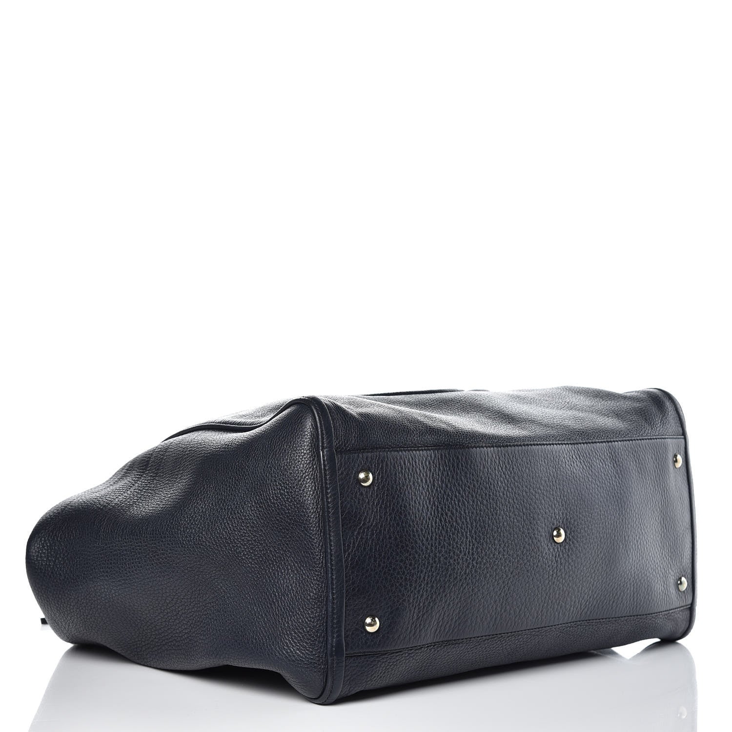 Gucci Pebbled Calfskin Large Soho Shoulder Bag Blue 4 of 15
