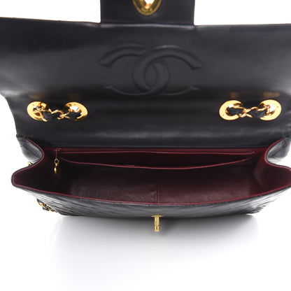 Chanel Lambskin Quilted XL Jumbo Single Flap Black 5 of 18