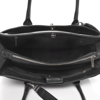 Chanel Calfskin Cerf Executive Shopper Tote Black 14 of 19