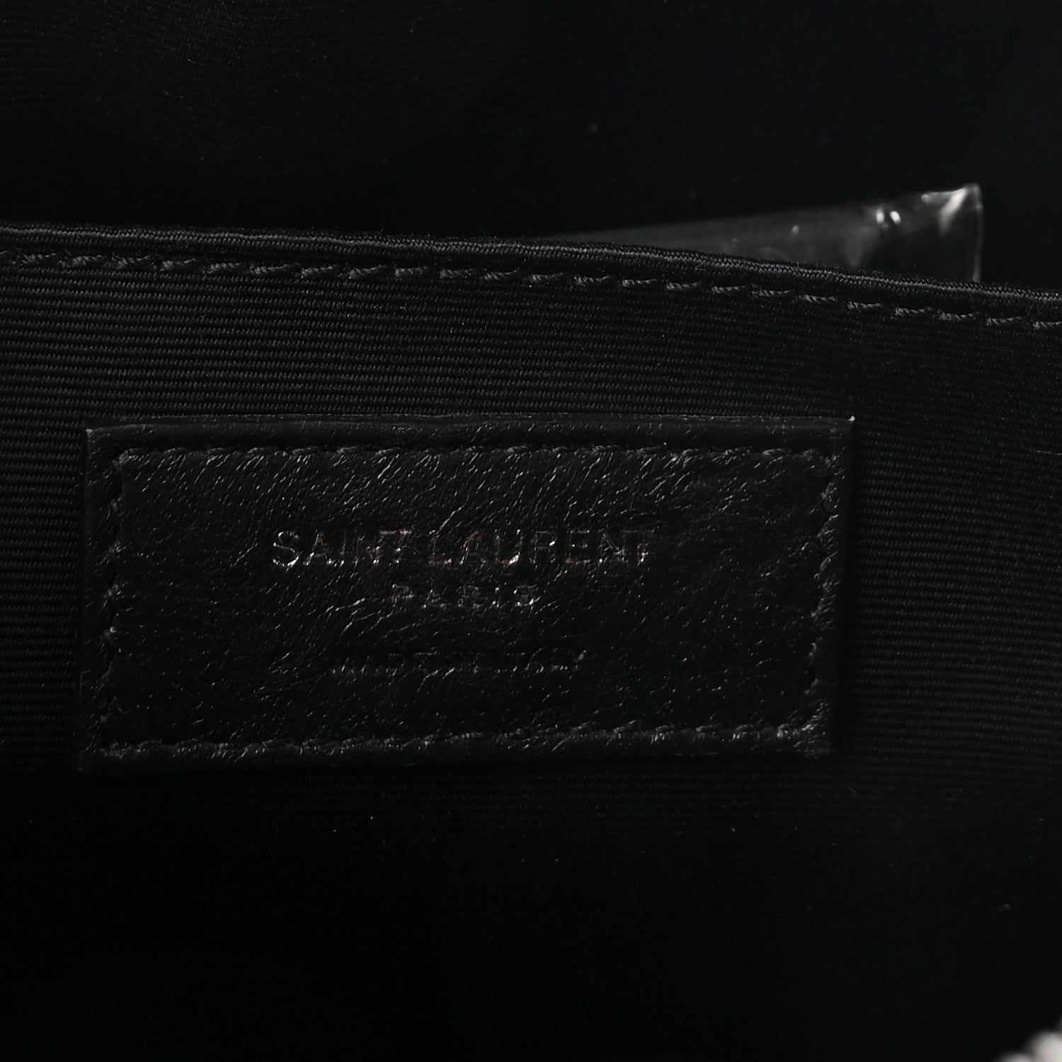 Saint Laurent Calfskin Matelasse Monogram Monochrome Lou Camera Bag Black 6 of 9