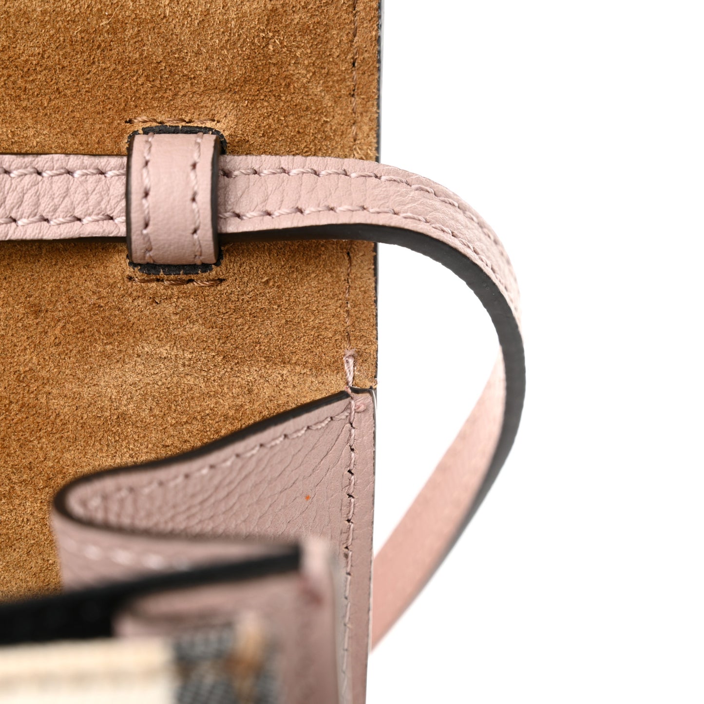 Derby Calfskin House Check Small Macken Crossbody Bag Pale Orchid