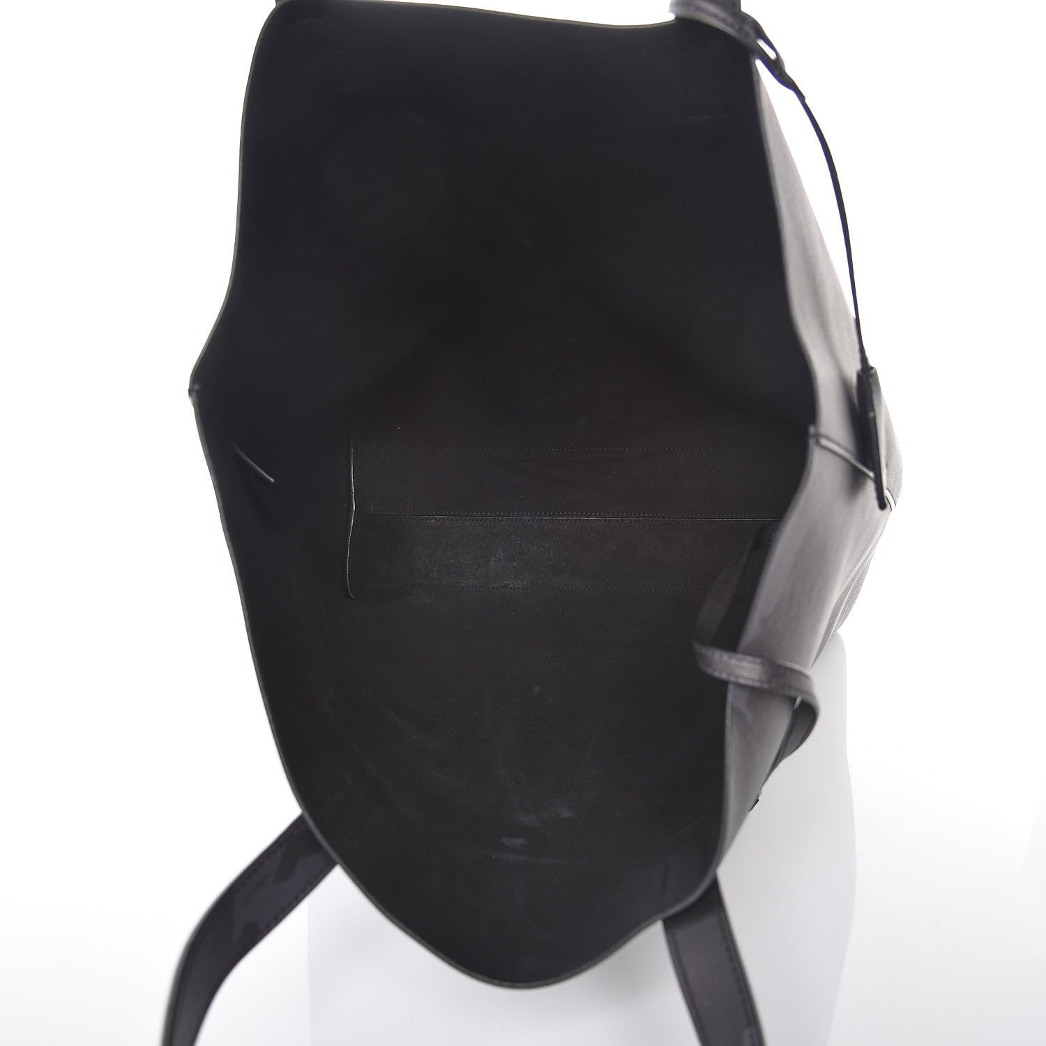 Saint Laurent Calfskin Camouflage Shopping Tote Black Grey 6 of 13