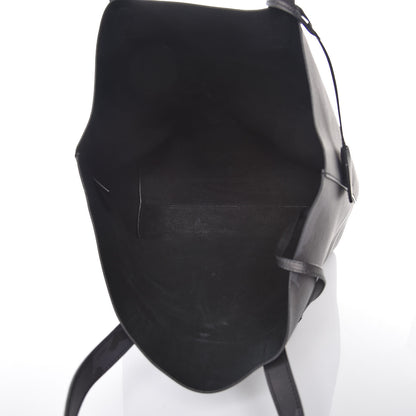 Saint Laurent Calfskin Camouflage Shopping Tote Black Grey 6 of 13