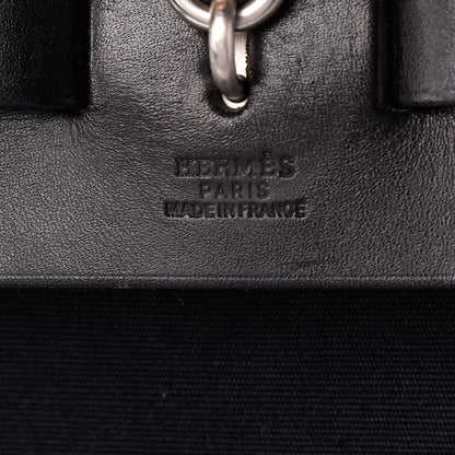 Hermes Toile Vache Calfskin Herbag 39 MM Black 7 of 10