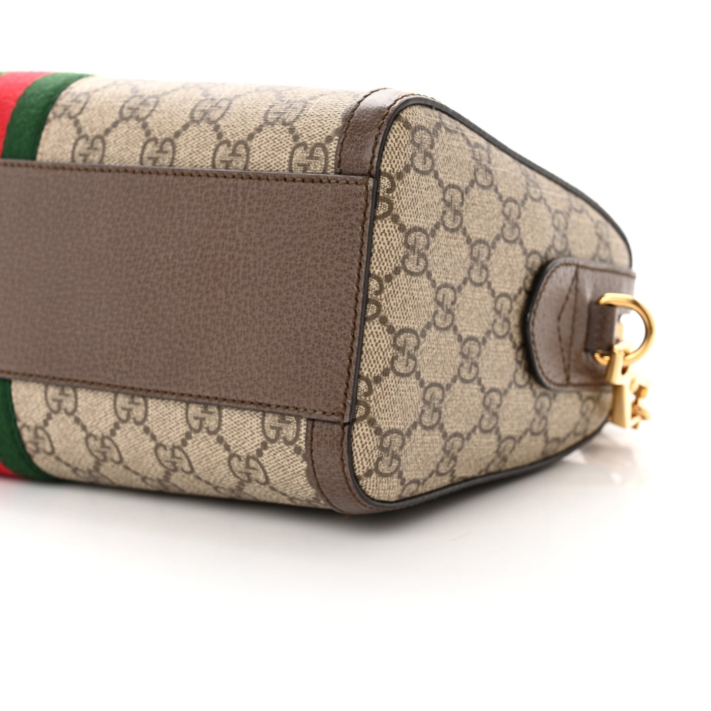 GG Supreme Monogram Web Medium Ophidia Boston Brown