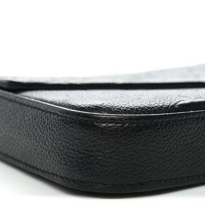Louis Vuitton Empreinte Pochette Felicie Chain Wallet Black 9 of 14