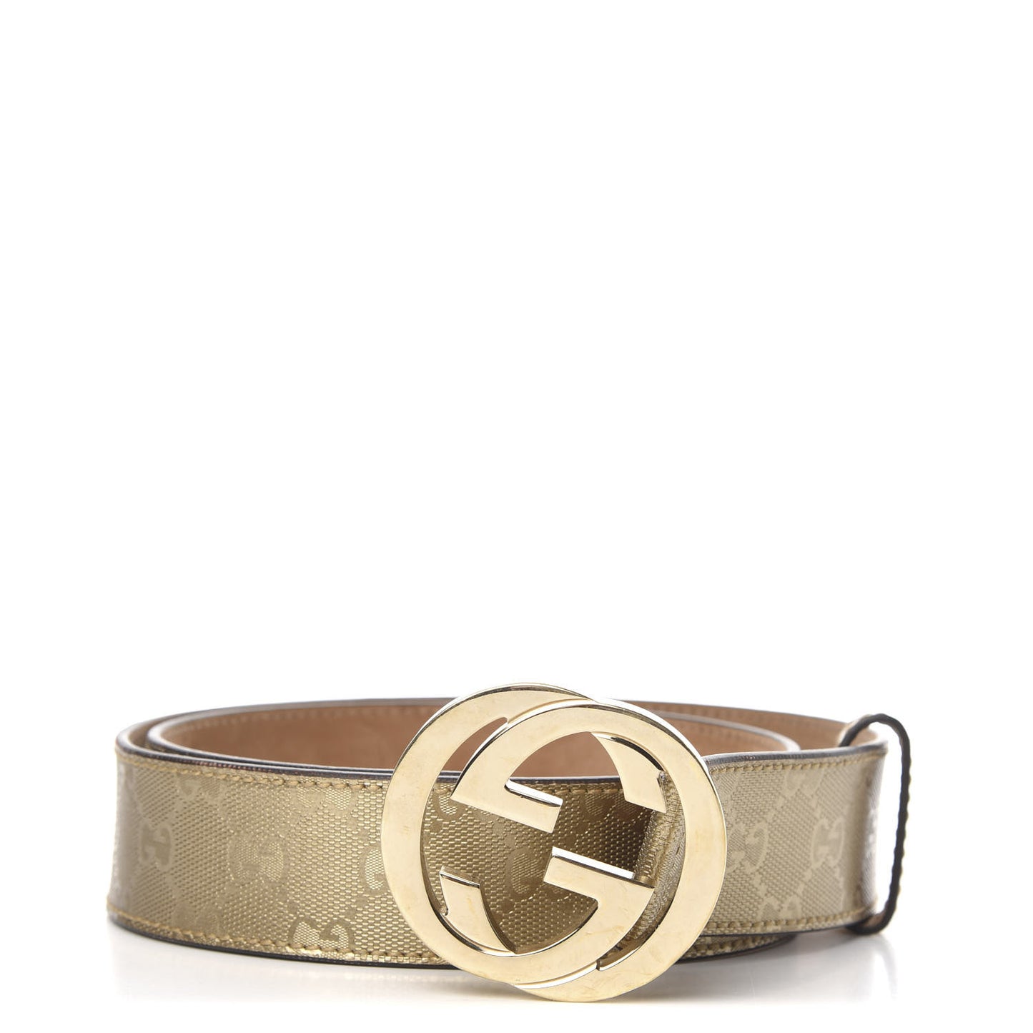 Imprime Monogram Interlocking G Belt 85 34 Champagne