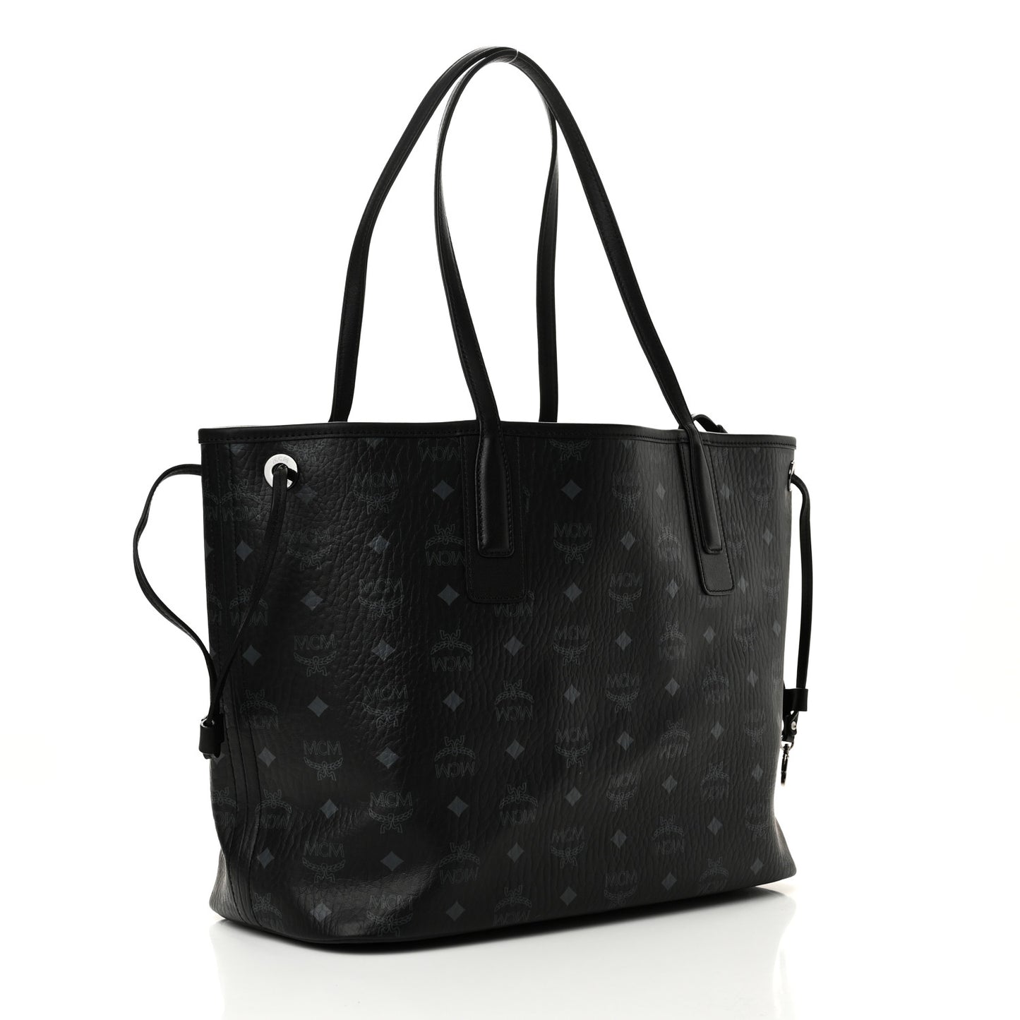 Visetos Medium Liz Reversible Shopper Tote Black