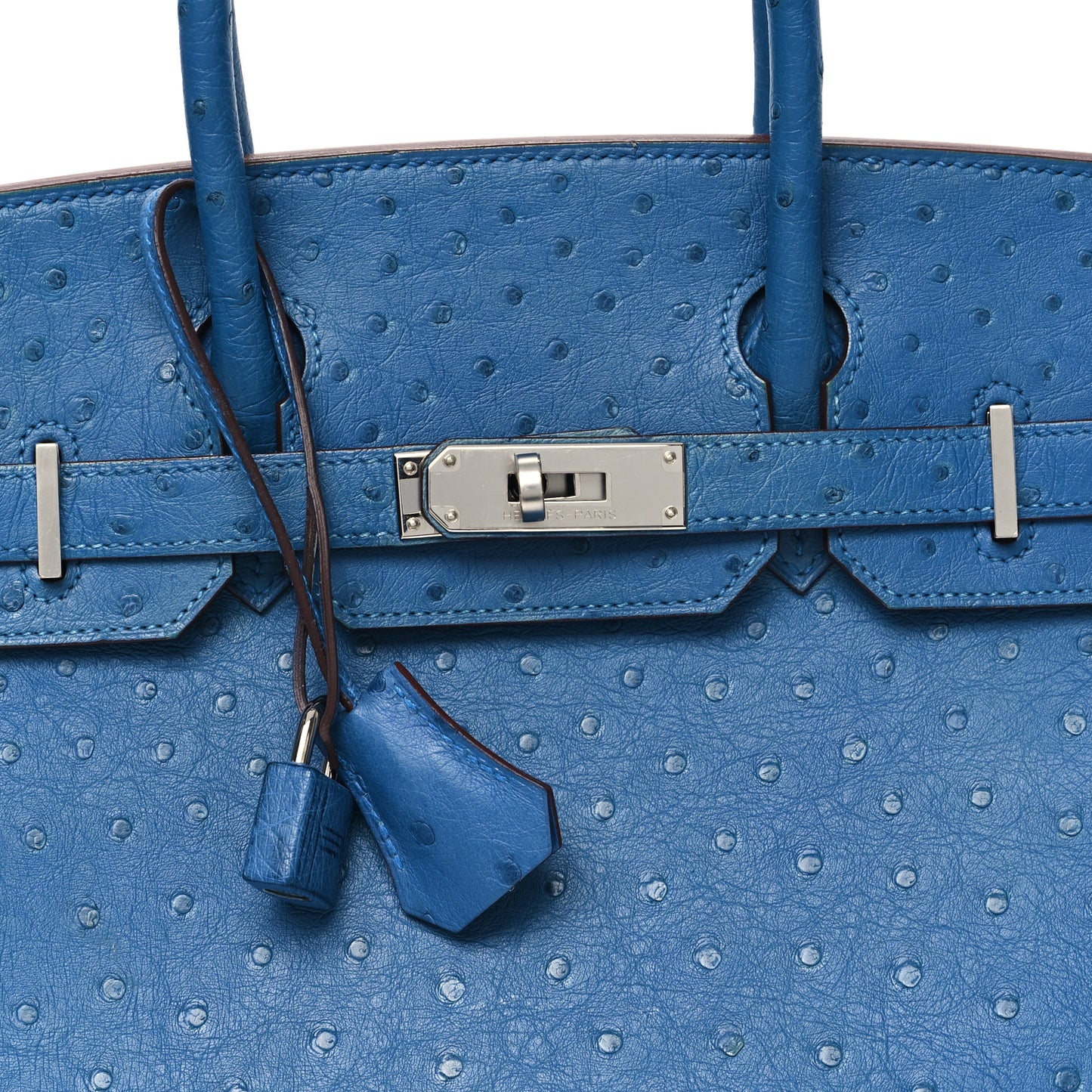 Ostrich Birkin 30 Mykonos