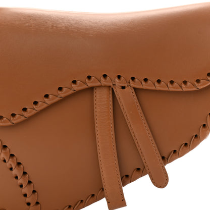 Christian Dior Calfskin Whipstitch Saddle Bag Brown 8 of 11