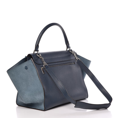 Celine Drummed Calfskin Suede Medium Trapeze Orage 3 of 8