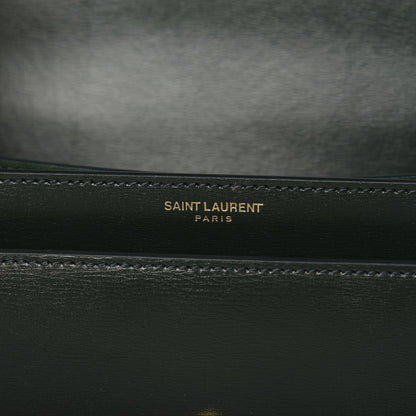 Saint Laurent Calfskin Medium Monogram Sunset New Vert Fonce 9 of 10
