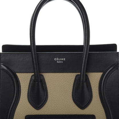 Celine Drummed Calfskin Micro Tri-Color Luggage Antartic 11 of 11