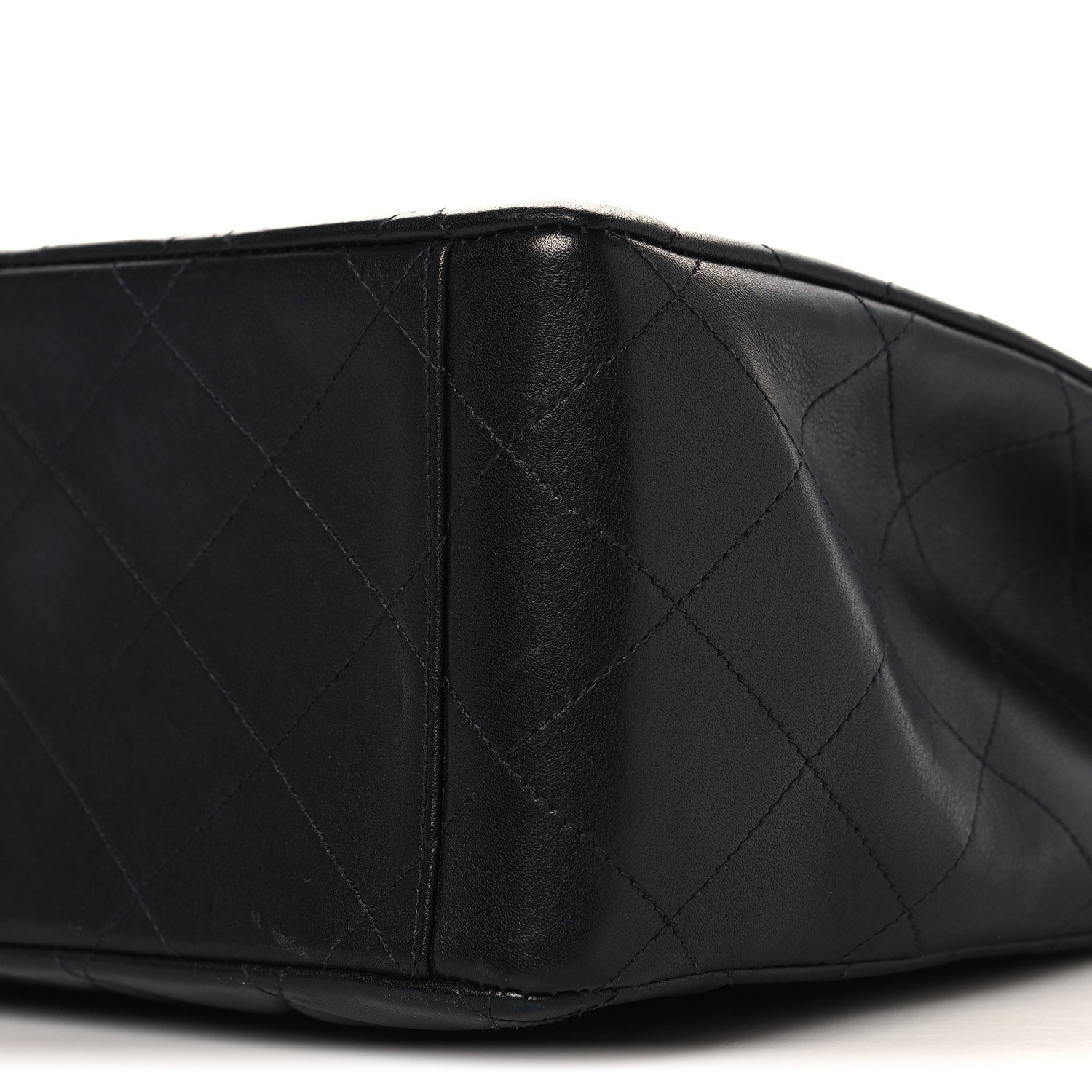 Chanel Lambskin Quilted XL Jumbo Single Flap Black 11 of 13