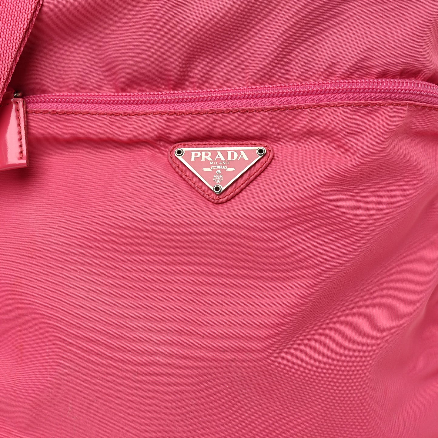 Nylon Messenger Bag Fuxia