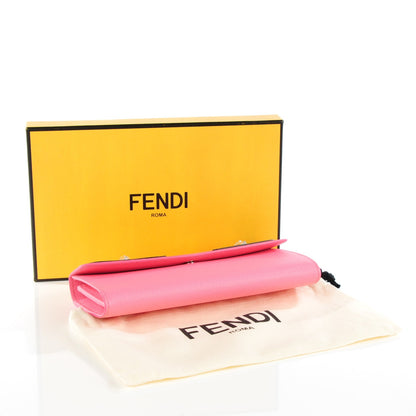 Fendi Vitello Elite Crystal Monster Eyes Simply Continental Wallet Lollypop Black 5 of 10