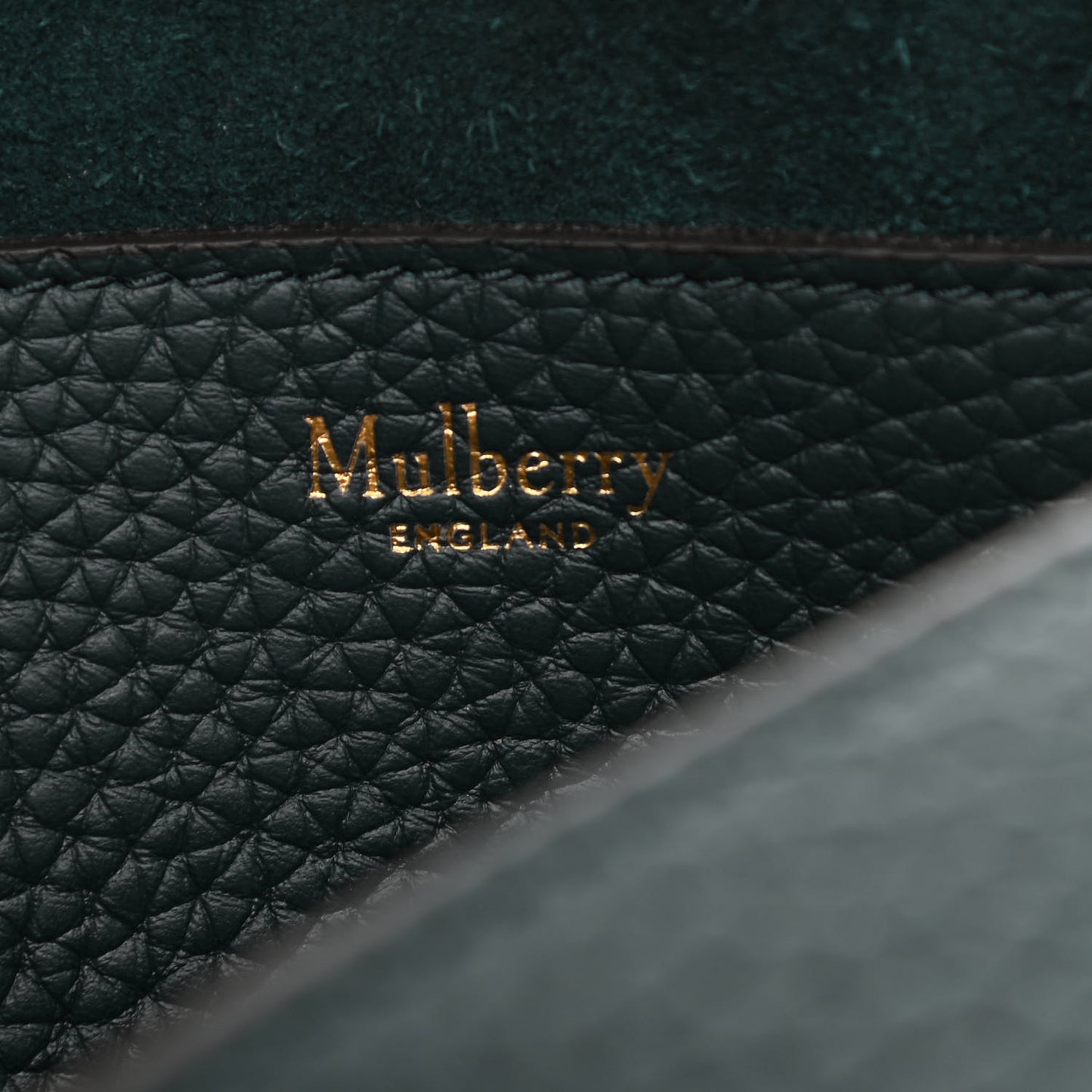 Small Classic Grain Calfskin Small Lily Flap Dark Green