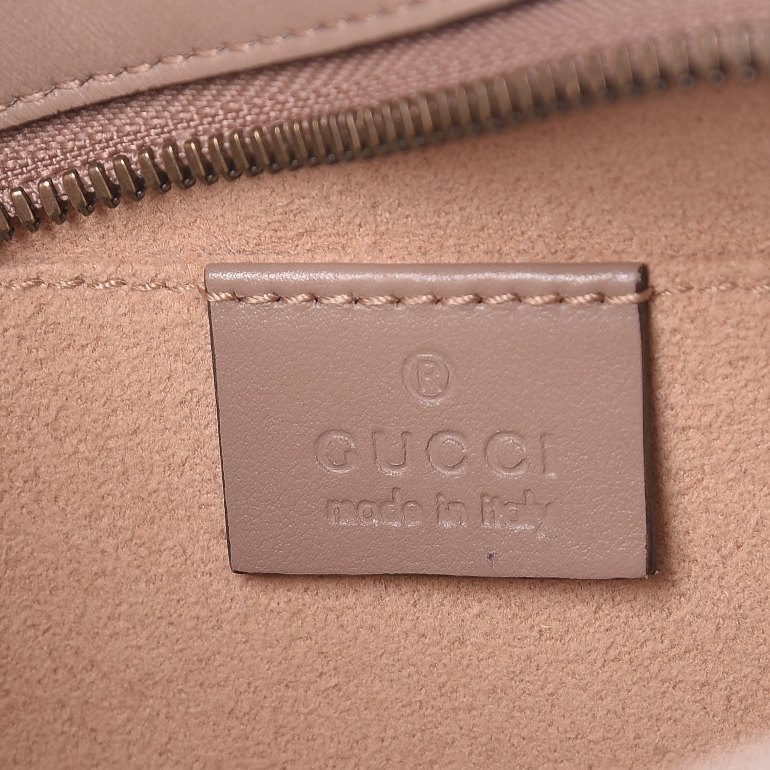 Gucci Calfskin Matelasse Small GG Marmont Chain Shoulder Bag Taupe 6 of 7