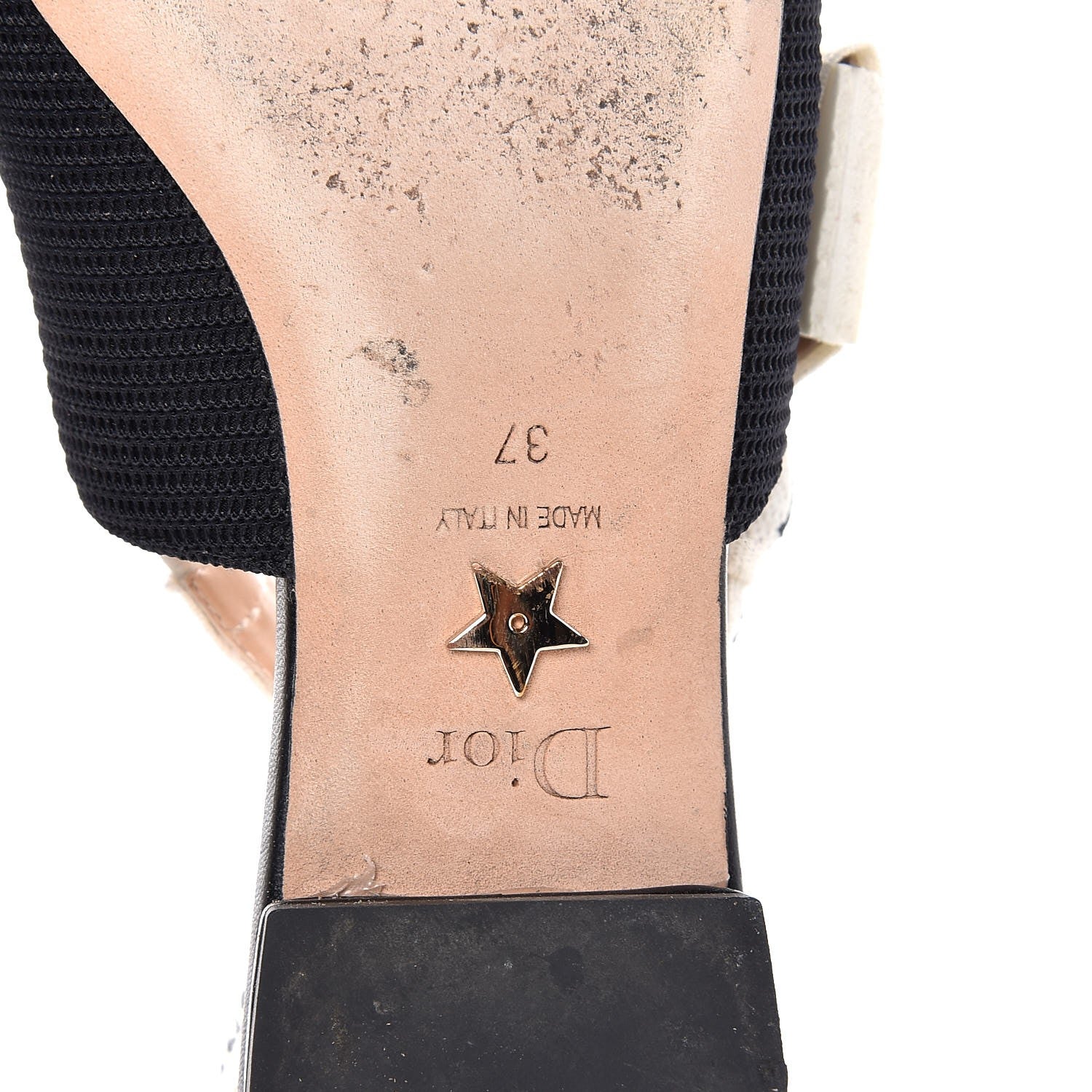 Christian Dior Technical Canvas Ribbon J'Adior Slingback Ballet Flats 37 Black 8 of 13