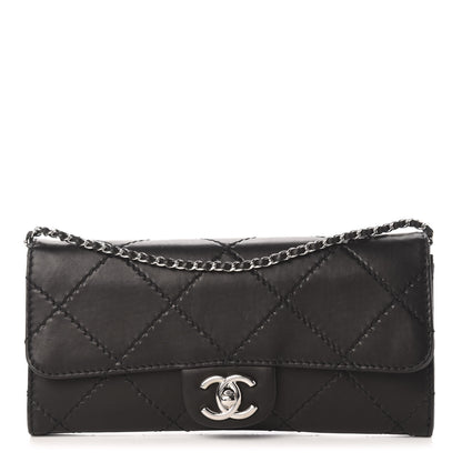 Chanel Lambskin Stitched Orient Express Wallet on Chain WOC Black 1 of 14