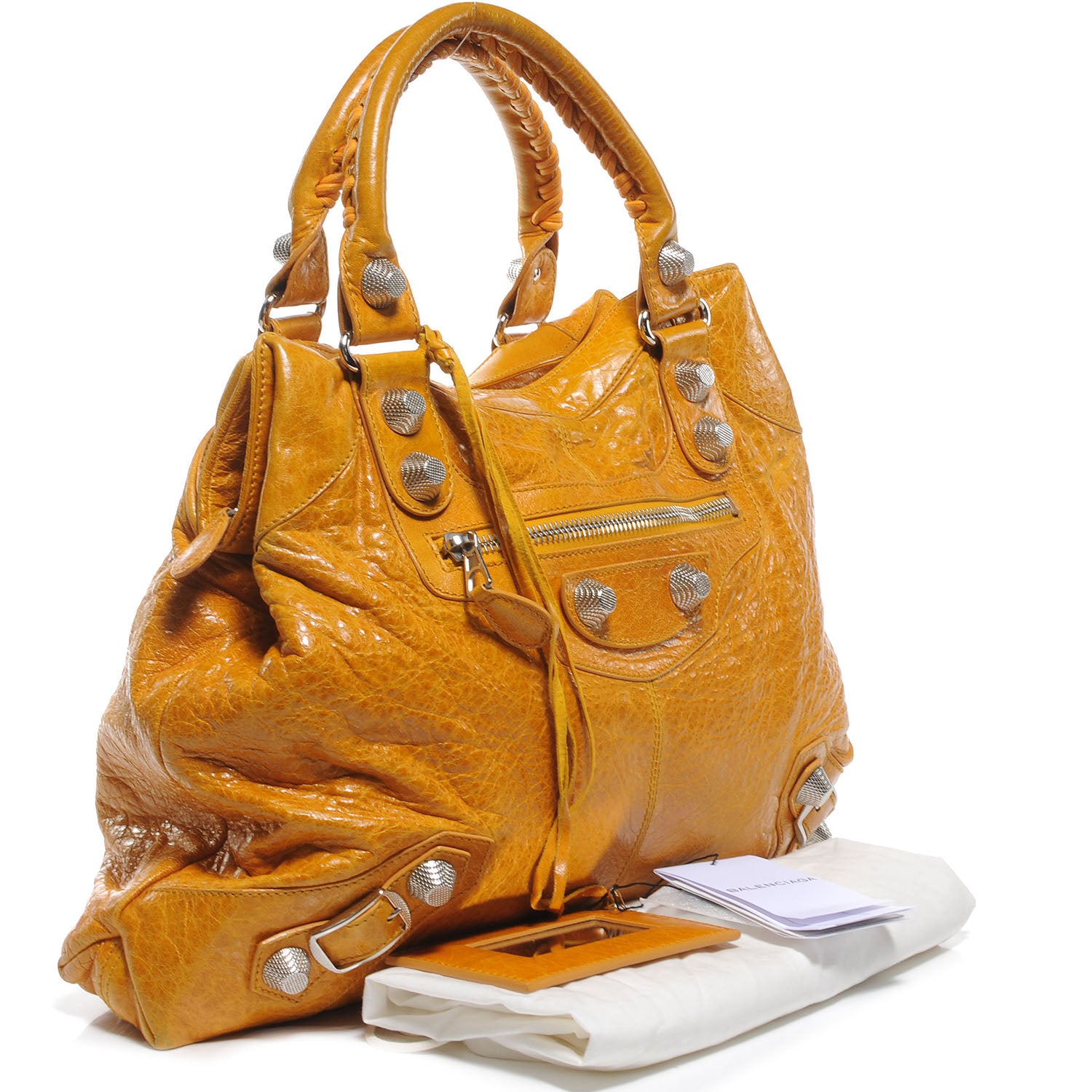 Balenciaga Agneau Giant 21 Silver Hardware Brief Marigold 3 of 7