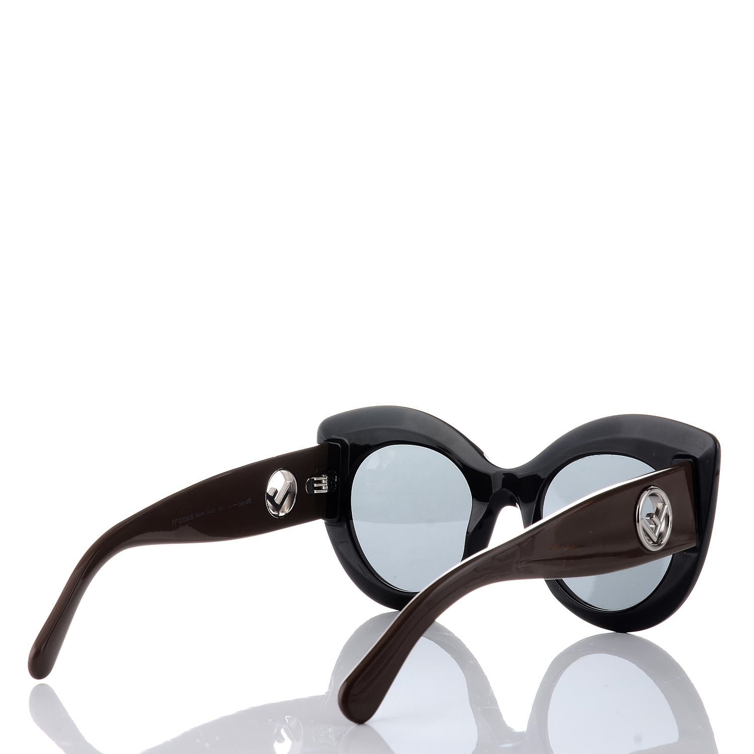 Fendi Acetate F is Fendi Oversized Butterfly Sunglasses FF 0306/S Brown 3 of 7