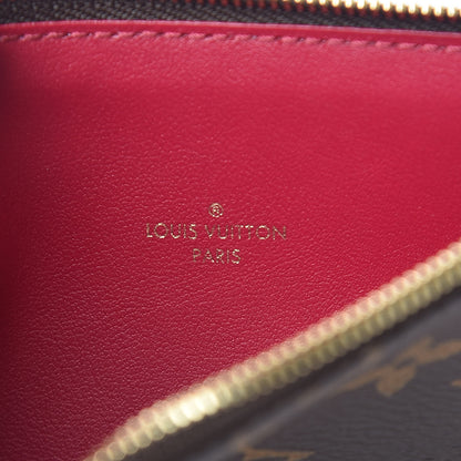 Louis Vuitton Monogram Felicie Chain Wallet Zippered Insert Fuchsia 6 of 6