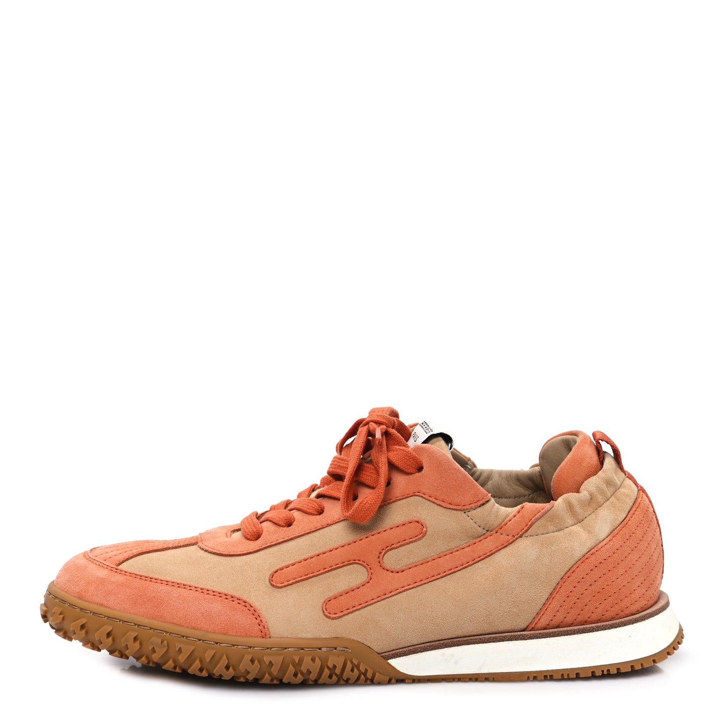Suede Goatskin Jet Sneakers 40 Beige Natura Orange Nacarat